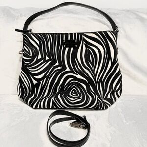 Kate Spade Black and White Zebra Shoulder Bag